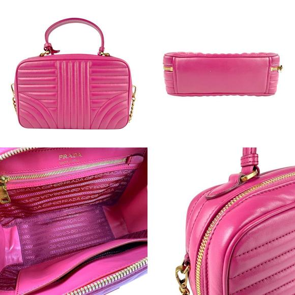 Prada Bag Shoulder leather pink - Picture 3 of 5